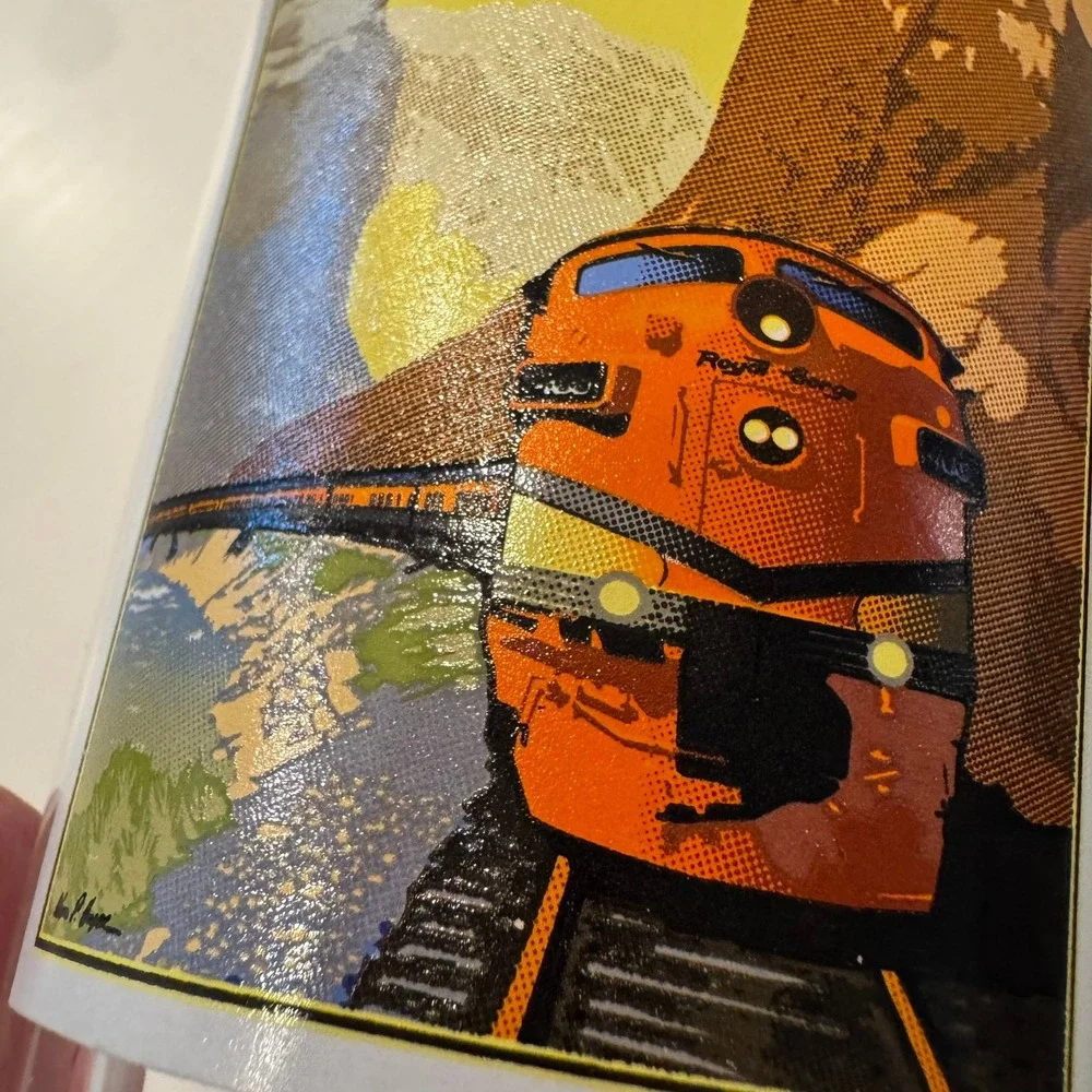 Royal‎ Gorge Route Railroad Scenic Train Glass Collectible Souvenir